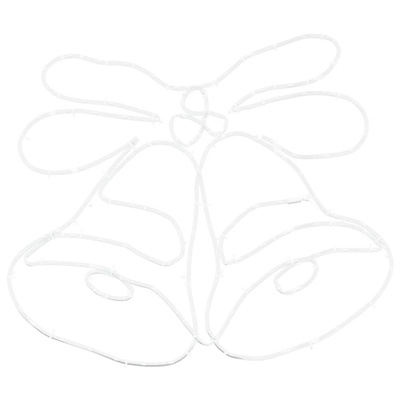 Dzwonek Świąteczny Wielokolorowe 57 x 47,5 cm PVC