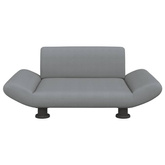 vidaXL Legowisko dla psa, jasnoszare, 70x45x28 cm, obite tkaniną