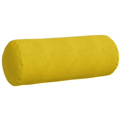Poduszki Wałkowe 2 pcs Żółty ? 25 x 70 cm Tkanina sztruksowa