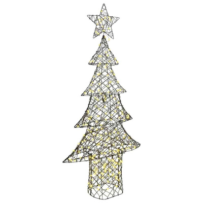 Choinka z 240 diodami LED Ciepła biel 180 cm rattan