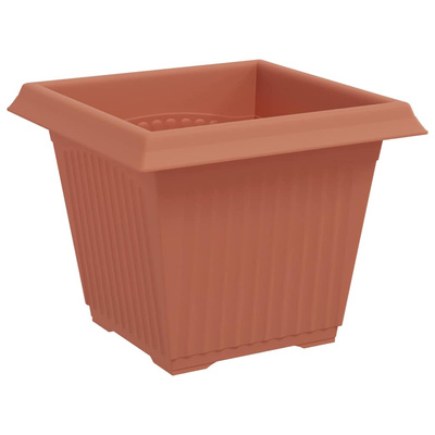 Kwadratowa doniczka na kwiaty 24 pcs Czerwony ceglasty