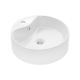 Umywalka nablatowa granada  47 cm, okrągła, z otw. na bat. CE-45-001-W Invena