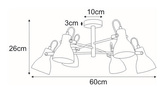 Lampa sufitowa K-8109 z serii KANTI