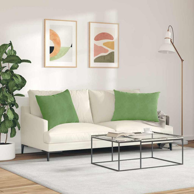Poduszki na sofę 2 pcs jasnozielony 70 x 50 cm