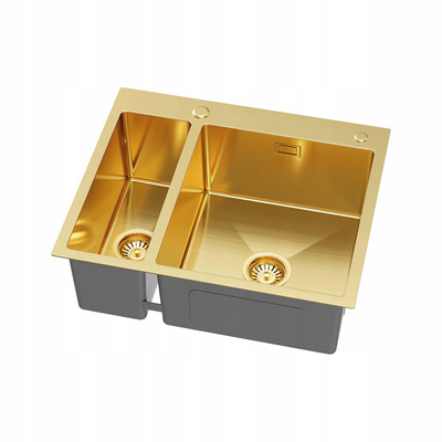 Zlewozmywak stalowy 1,5K AIDA gold