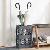 Stojak na Parasol Deszczowy antracytowy 28 x 12 x 41 cm Stal