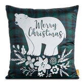 POSZEWKA ŚWIATECZNA CHERRY05 60 X 60 CM ZIELONY