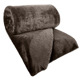 Narzuta Chon ciemnobrązowa 220x240