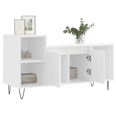 vidaXL Szafka pod TV, biała, 100x35x55 cm, materiał drewnopochodny wariant 4