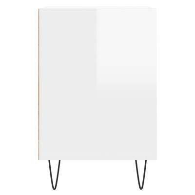 vidaXL Szafka pod TV, wysoki połysk, biała, 160x35x55 cm