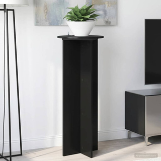 Stojak na rośliny 2 pcs Czarny ?40 x 100 cm Drewno inżynieryjne