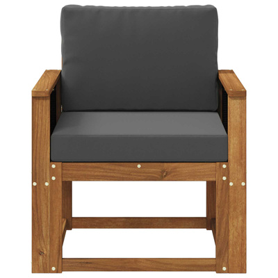 Środkowa sofa ogrodowa Lite Drewno Akacji naturalny