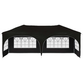 Namiot imprezowy rozkładany 575 x 288 x 245 cm Czarny