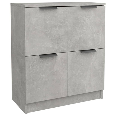 vidaXL Komoda, szarość betonu, 60x30x70 cm, materiał drewnopochodny