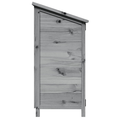Shed ogrodowy Szary 59 x 56 x 113,5 cm Drewno Świerkowe