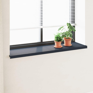 Parapet okienny Antracytowy z rysunkiem drewna PVC