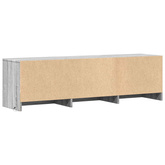 Szafka RTV z LED 140x34x40 cm Szary Sonoma Drewno inżynieryjne