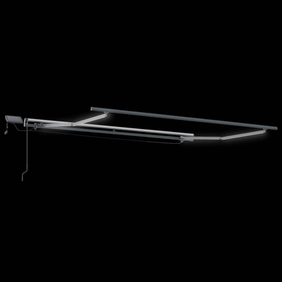 Markiza wysuwana Ciemnoszary 500 × 300 cm Tkanina i aluminium