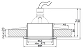 Oprawa hermetyczna IP65 chrom perła okrągła SH-08 2291249