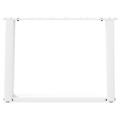 Nogi do stolika kawowego w kształcie litery U 2 szt. Białe 60x(42-43) cm Stal