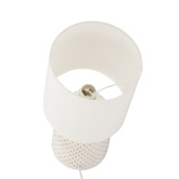 Lampa stołowa biała ceramika nocna Iner Candellux 41-79848
