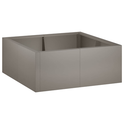 Mur oporowy 4 szt. 100 x 100 x 40 cm Stal kortenowska Rdzawy