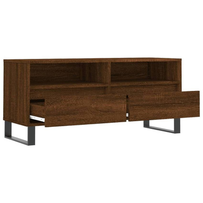 vidaXL Szafka pod TV, brązowy dąb, 100x34,5x44,5 cm