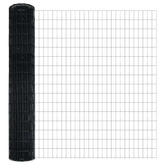 Ogrodzenie Euro 1,5 x 10 m Żelazo pokryte PVC Szary