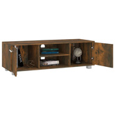 vidaXL Szafka pod TV, opalany dąb, 110x40x35 cm
