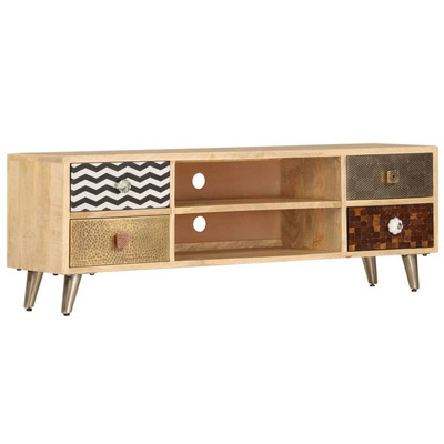 vidaXL Szafka pod TV, 120x30x40 cm, lite drewno mango