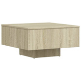 Stolik kawowy, dąb sonoma 60x60x31,5 cm materiał drewnopochodny
