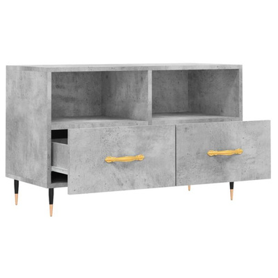 vidaXL Szafka pod TV, szarość betonu, 80x36x50 cm wariant 4