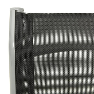 Rozkładane krzesła ogrodowe, 2 szt., textilene i aluminium
