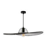 Lampa wisząca DECO designerska  – czarny klosz kapelusz – nowoczesne oświetlenie salonu i sypialni E27