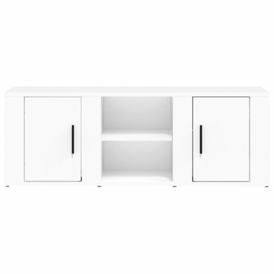 vidaXL Szafka pod TV, biała, 100x31,5x35 cm, materiał drewnopochodny