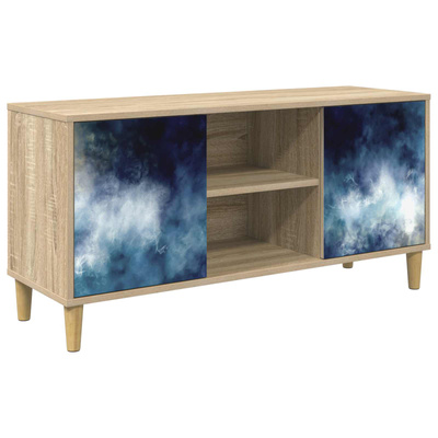 Szafka pod telewizor RAALTE 102 x 33 x 50 cm Sonoma