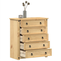 Komoda Corona, 80x40x89 cm, lite drewno sosnowe