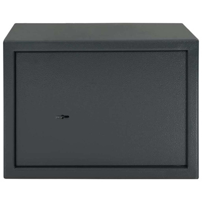 Sejf Z blokadą ciemno szary 35 x 25 x 25 cm Stal