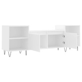 vidaXL Szafka pod TV, biała, 80x36x50 cm, materiał drewnopochodny