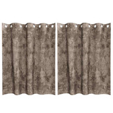 Zasłony z weluru 2 pcs Cappuccino 140 x 140 cm Aksamit