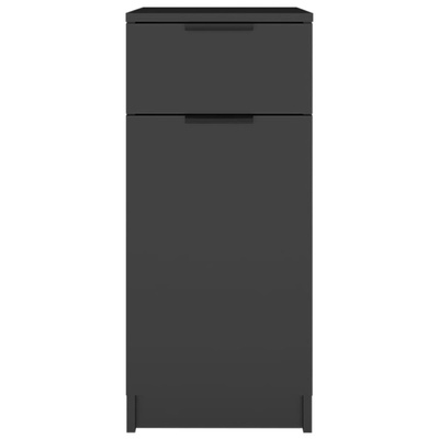 Szafka pod biurko, czarna, 33,5x50x75 cm