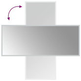 vidaXL Lustro łazienkowe z LED, 40x100 cm