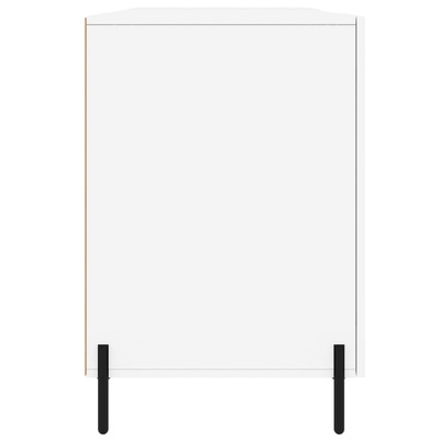 vidaXL Biurko białe z połyskiem, 140x50x75 cm, materiał drewnopochodny