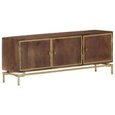 vidaXL Szafka pod TV, 120x30x46 cm, lite drewno mango