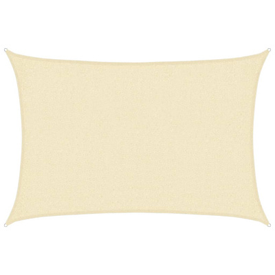 Żagiel przeciwsłoneczny, 160 g/m?, kremowy, 2x2,5 m, HDPE
