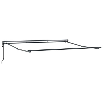 Rama markizy Z regulacją Antracyt 4 × 3 m Stal