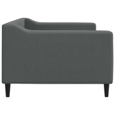 Sofa z funkcją spania, ciemnoszara, 90x200 cm, obita tkaniną