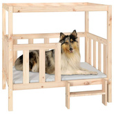 vidaXL Legowisko dla psa, 105,5x83,5x100 cm, lite drewno sosnowe