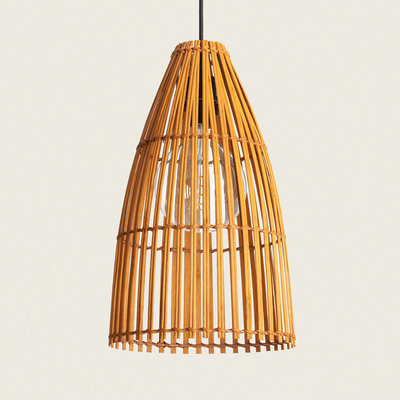 Lampa Wisząca Boho Bambusowa Abruzzo Emilia E27