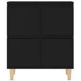vidaXL Komoda, czarna, 60x35x70 cm, materiał drewnopochodny model standard